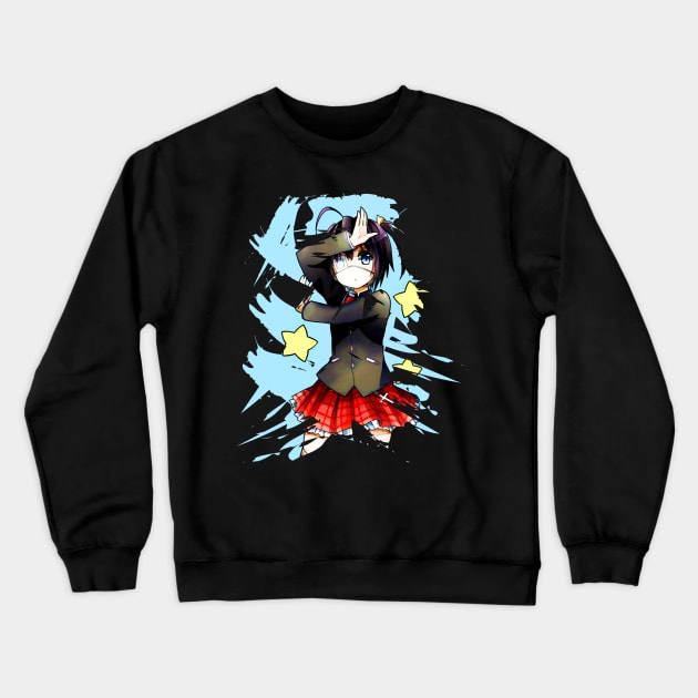 chuunibyou demo koi ga shitai_Abstract Mode Crewneck Sweatshirt by sfajar